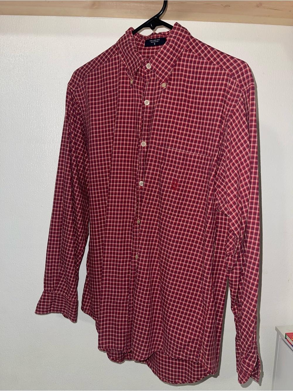 Nautica Classic Red Plaid Button-Down Shirt